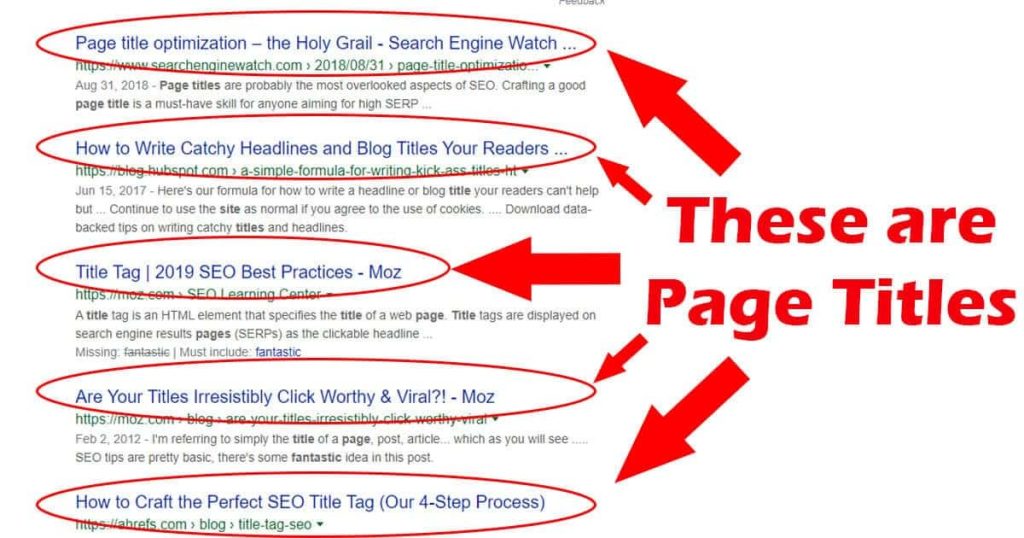 On-Page SEO Strategy: Page Title